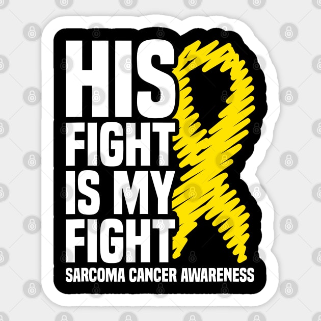 Her Fight Is My Fight Bone Cancer Sarcoma Cancer Awareness Sticker by JazlynShyann